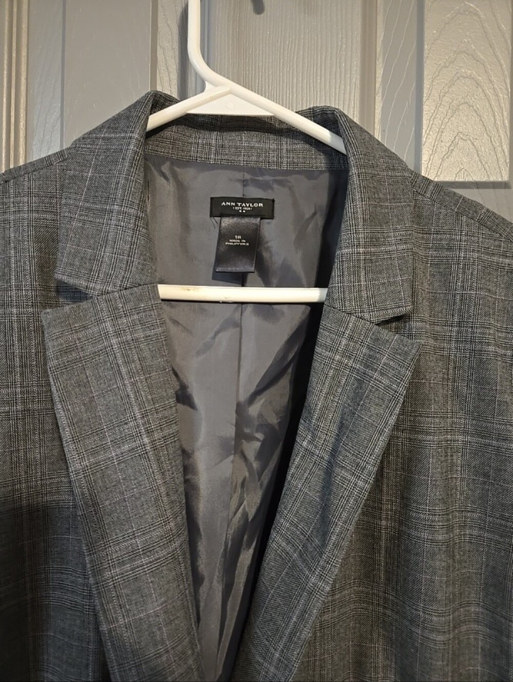 Ann Taylor Gray Glen Plaid Men's Blazer